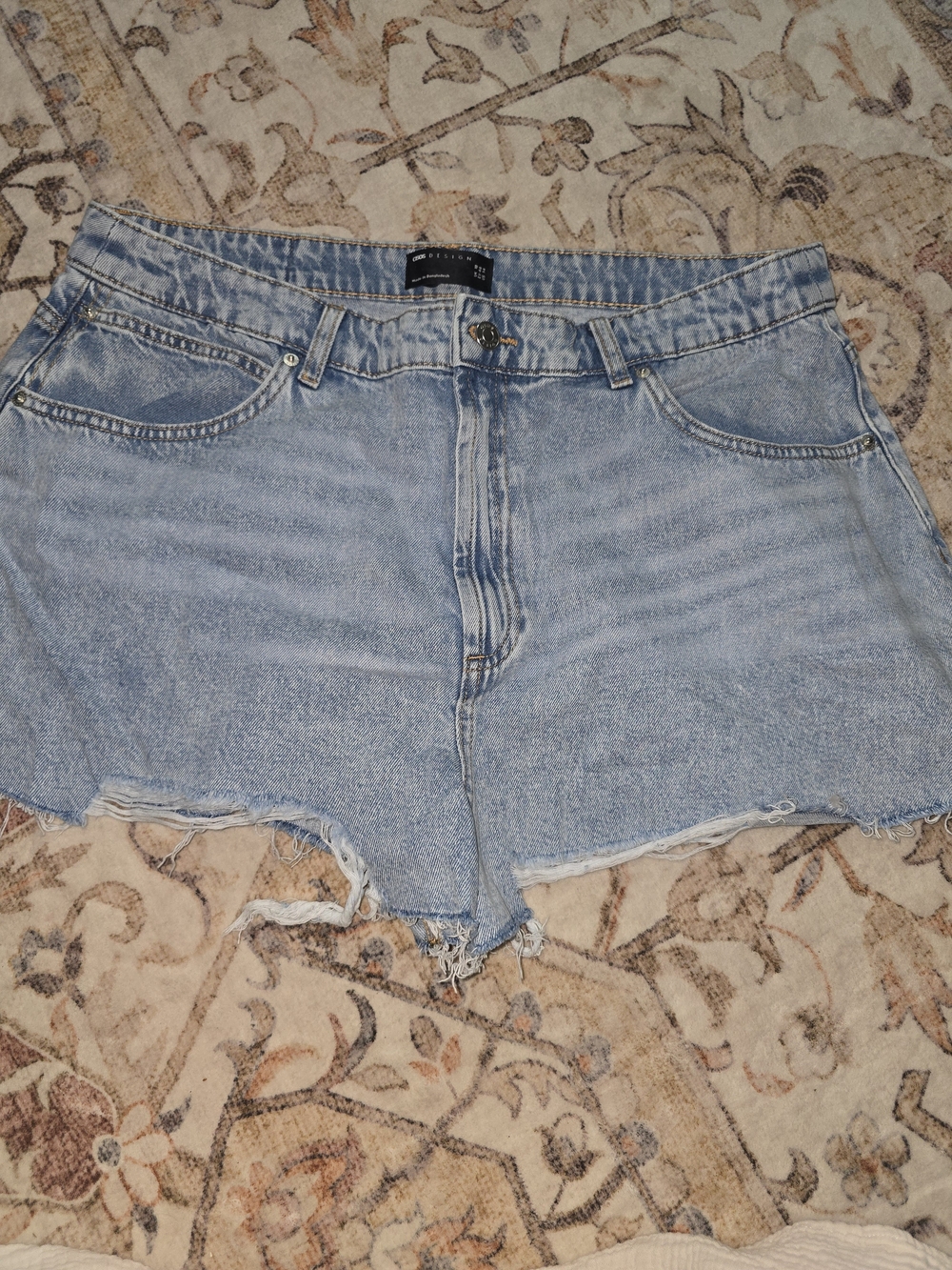 ASOS Light Wash Denim Cutoff Shorts
